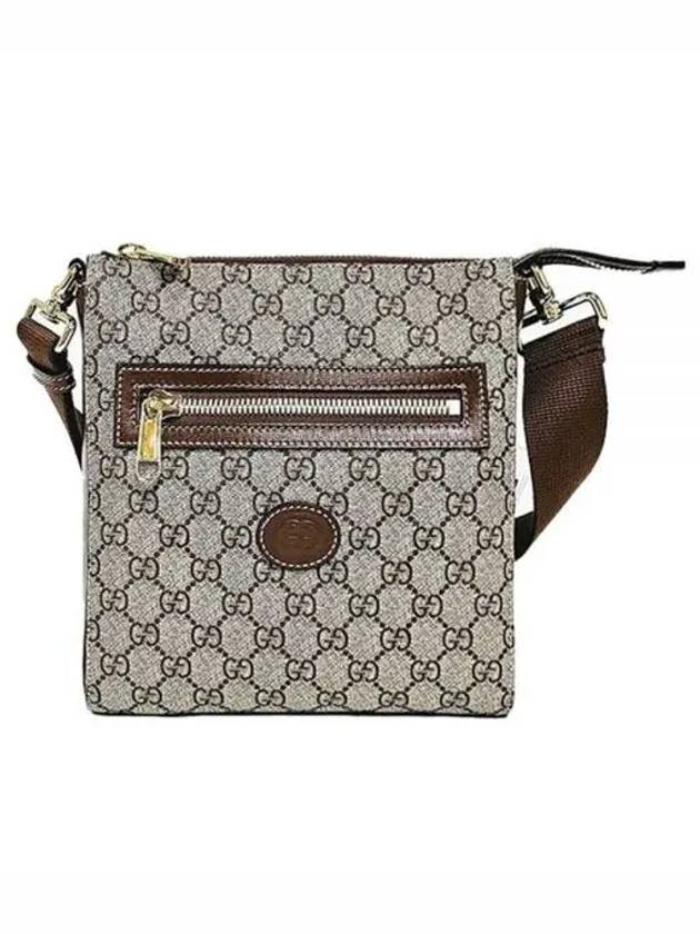 GG Superme Canvas Messenger Bag Beige Ebony - GUCCI - BALAAN 2