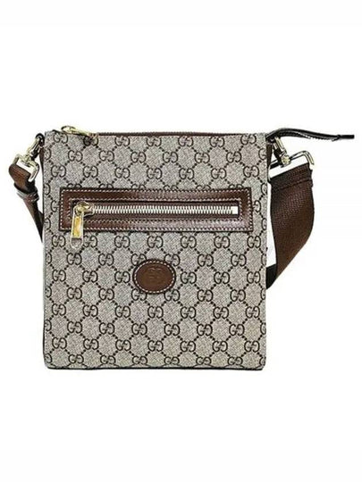 GG Superme Canvas Messenger Bag Beige Ebony - GUCCI - BALAAN 2