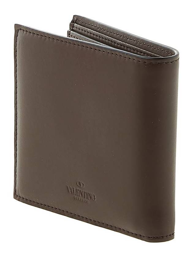 VLTN Logo Half Wallet Brown - VALENTINO - BALAAN 4