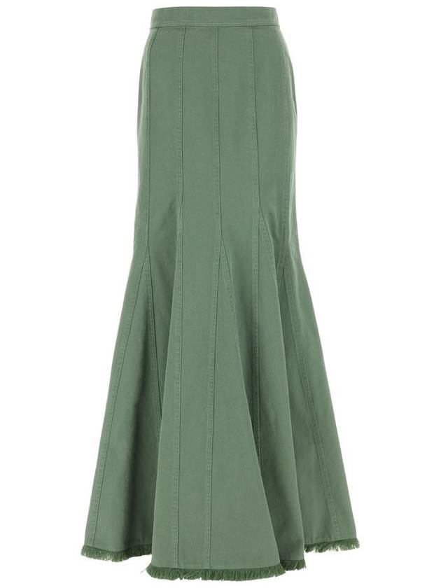 Trudy Denim Maxi ALine Skirt Green - MAX MARA - BALAAN 2