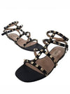 S0A05 VNW 0NO Rockstud Strap Sandals - VALENTINO - BALAAN 4