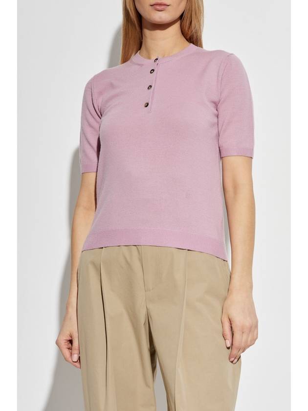 Bottega Veneta Wool Top, Women's, Purple - BOTTEGA VENETA - BALAAN 3