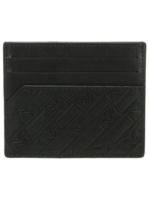 Men's Logo Card Wallet Black - MONTBLANC - BALAAN.