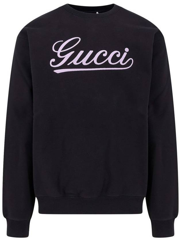 Cotton Jersey Sweatshirt Black - GUCCI - BALAAN 1