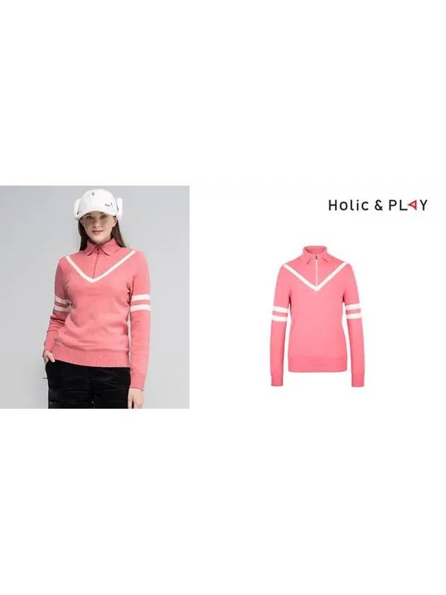 Collar Windproof Knit Sweater-HB4WSW003SA - HOLIC&PLAY - BALAAN 6