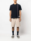 RWB Stripe Cotton Short Sleeve T-shirt Navy - THOM BROWNE - BALAAN 3