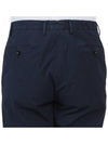 Men's Cotton Blend Straight Pants Navy - DRUMOHR - BALAAN 8