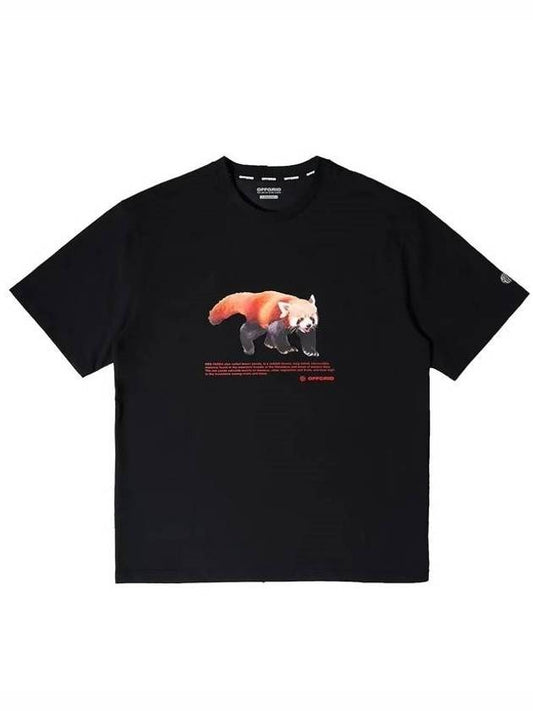 Intended Animal Graphic Short Sleeve T-Shirt Black - OFFGRID - BALAAN 1