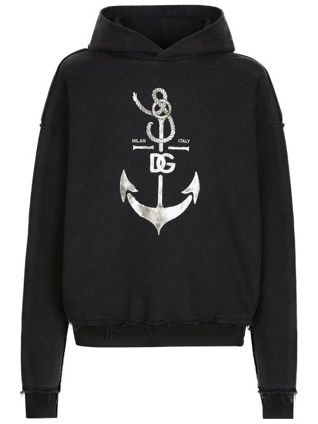 Hooded Sweatshirt G9AUOTG7K5V B0665 Black - DOLCE&GABBANA - BALAAN 2