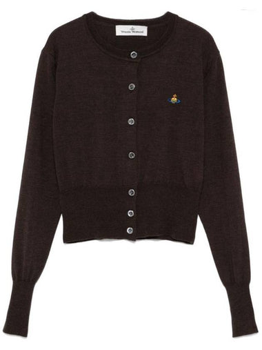 Bea Cropped Cardigan Brown - VIVIENNE WESTWOOD - BALAAN 1