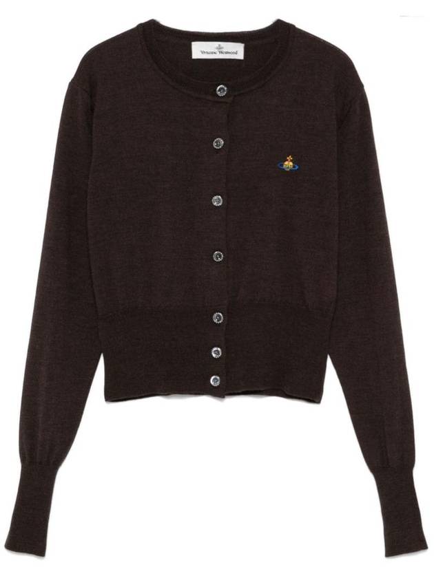 Bea Cropped Cardigan Brown - VIVIENNE WESTWOOD - BALAAN 1