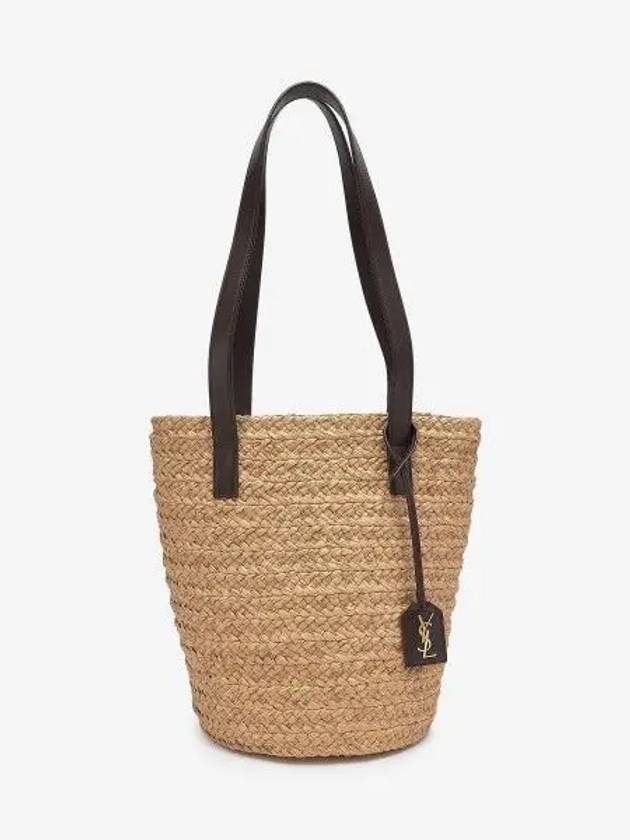 Panier Raffia Tote Bag Beige - SAINT LAURENT - BALAAN 2