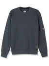 Men's Lens Wappen Diagonal Sweatshirt Grey - CP COMPANY - BALAAN 3