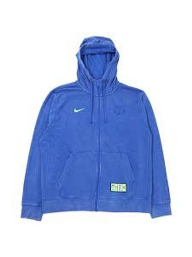 FC Barcelona Club 3rd French Terry Zip-Up Hoodie Hyper Royal - NIKE - BALAAN 1