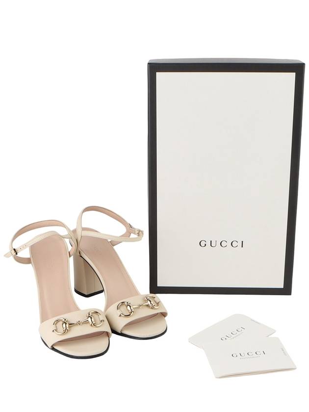 466709 Horsebit mid heel sandals size 36 33558Y - GUCCI - BALAAN 8