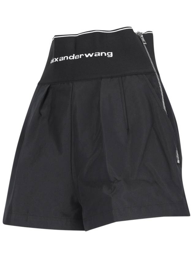 Safari Shorts in Cotton Tailoring Black - ALEXANDER WANG - BALAAN 4