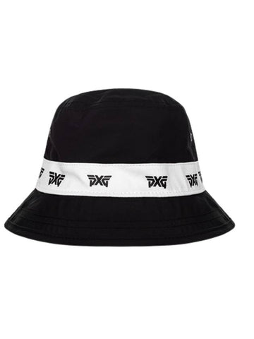 Golf Wear Logo Repeat Bucket Hat Black White - PXG - BALAAN 1