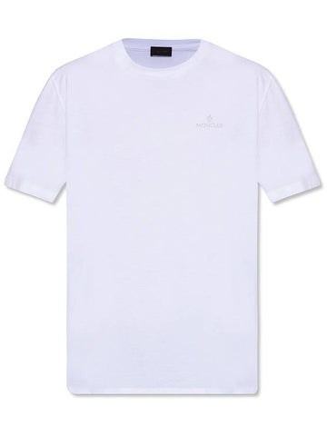 Logo Short Sleeve T-Shirt White - MONCLER - BALAAN 1