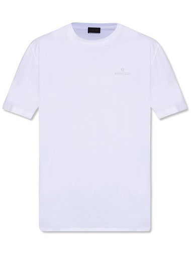 Logo Short Sleeve T-Shirt White - MONCLER - BALAAN 1