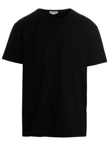 Back Graffiti Logo Short Sleeve T-Shirt Black - ALEXANDER MCQUEEN - BALAAN 1