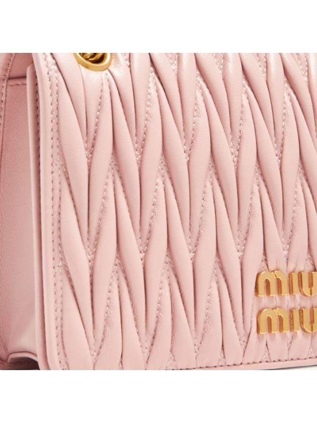 Matelasse Nappa Leather Mini Shoulder Bag Pink - MIU MIU - BALAAN 6