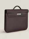 Kelly Depeche 36 Briefcase Brown Palladium Silver Plated - HERMES - BALAAN 7