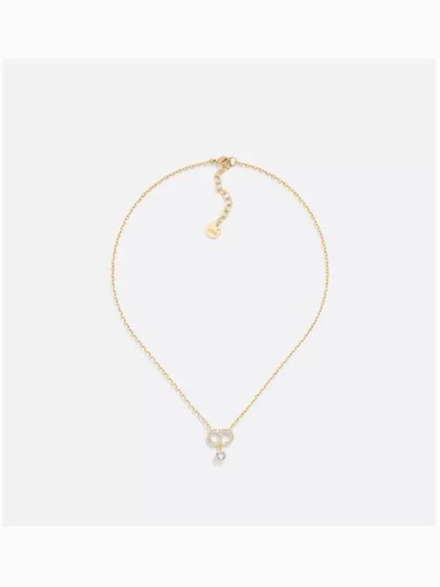 Knot Pendant Metal Necklace Gold - DIOR - BALAAN 2