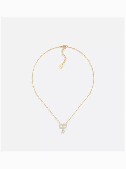 Knot Pendant Metal Necklace Gold - DIOR - BALAAN 2