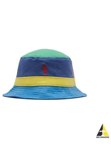 Colorblock Fleece Bucket Hat Multi - POLO RALPH LAUREN - BALAAN 1