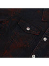 RED PAINTING DENIM JACKET - NBNC - BALAAN 5