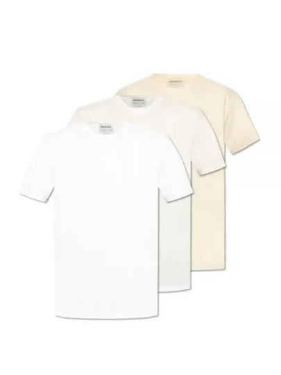 Men's Organic Jersey Short Sleeve T-Shirt 3 Pack Set - MAISON MARGIELA - BALAAN 2