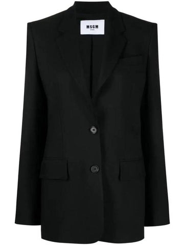 Single Breasted Texture Blazer - MSGM - BALAAN 1