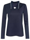 Golf Twinny Zip Mid Layer Long Sleeve T-Shirt Navy - J.LINDEBERG - BALAAN 2