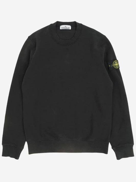 Wappen Patch Crew Neck Sweatshirt Black - STONE ISLAND - BALAAN 2