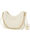 Wonder Matelasse Nappa Leather Shoulder Bag White - MIU MIU - BALAAN 3