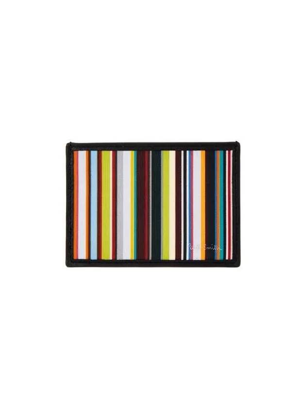 Striped panel card wallet black 270094 - PAUL SMITH - BALAAN 1