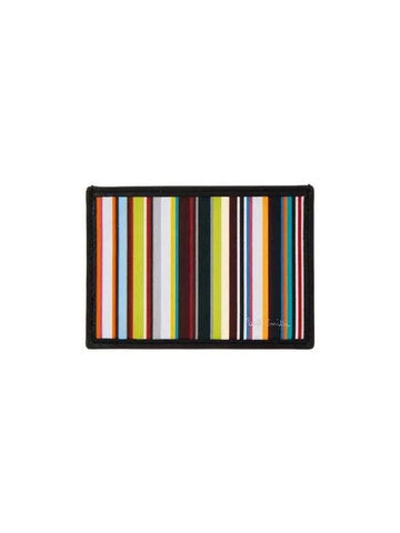 Striped panel card wallet black 270094 - PAUL SMITH - BALAAN 1