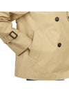 Biglia Double Breasted Cotton Trench Coat Beige - MAX MARA - BALAAN 8