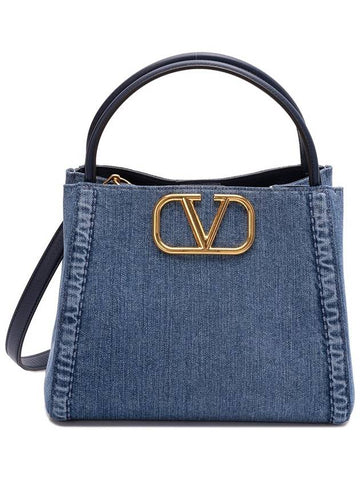 Valentino Garavani `Alltime` Medium Double Handle Bag - VALENTINO - BALAAN 1