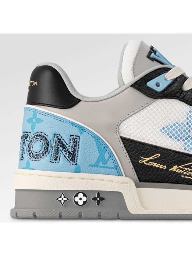 LV Trainer Low Top Sneakers Blue - LOUIS VUITTON - BALAAN 3