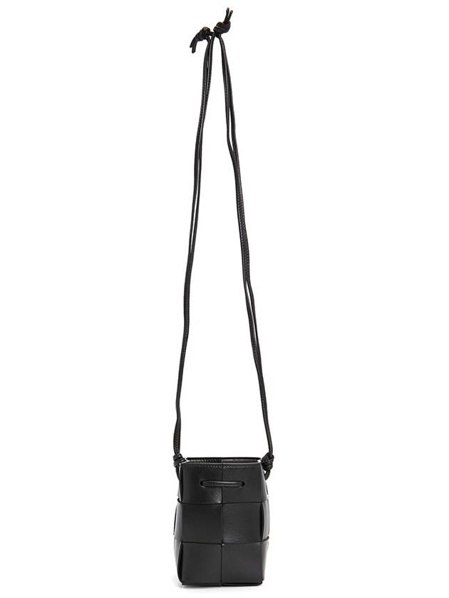 Intrecciato Cassette Small Bucket Bag Black - BOTTEGA VENETA - BALAAN 8