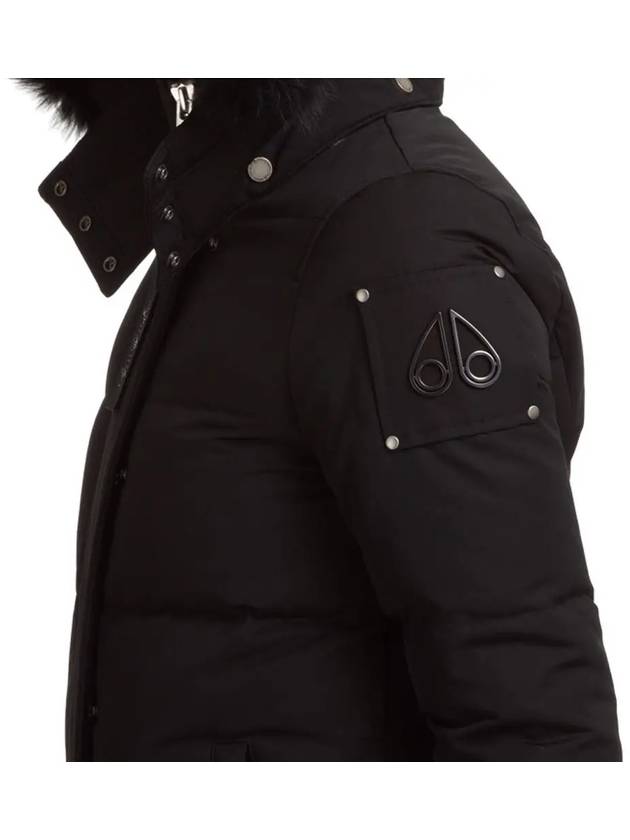 Women's Astoria Down Jacket Black Fur Black - MOOSE KNUCKLES - BALAAN 5