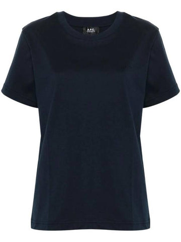 Standard Brode Logo Short Sleeve T-Shirt Navy - A.P.C. - BALAAN 1