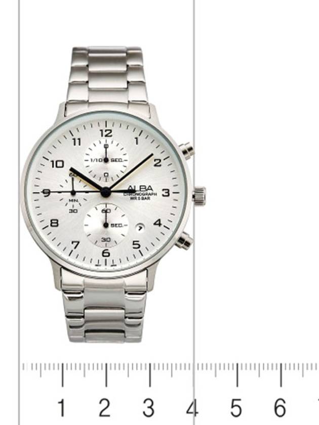 Men's Alba Chrono Watch White AM3747X1 - SEIKO - BALAAN 6