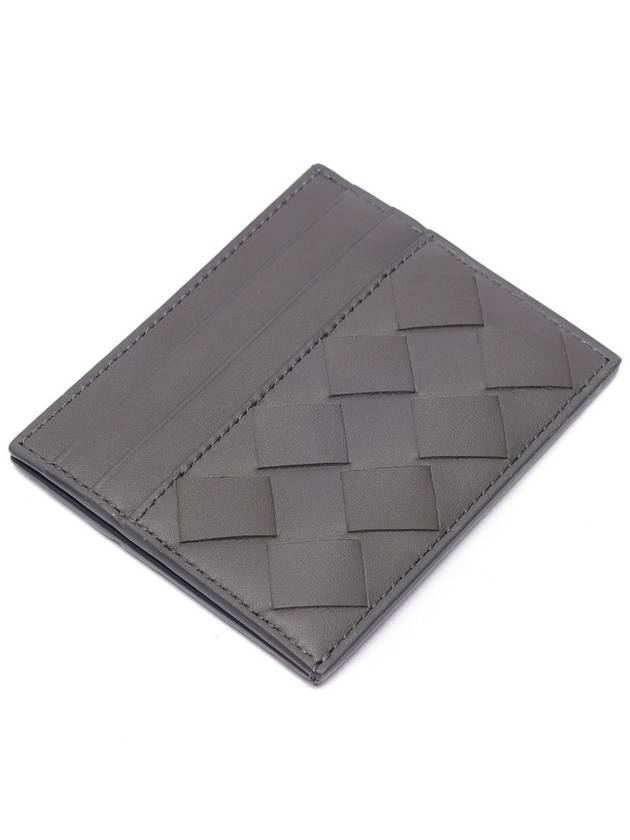 Intrecciato Leather Card Wallet Grey - BOTTEGA VENETA - BALAAN 6