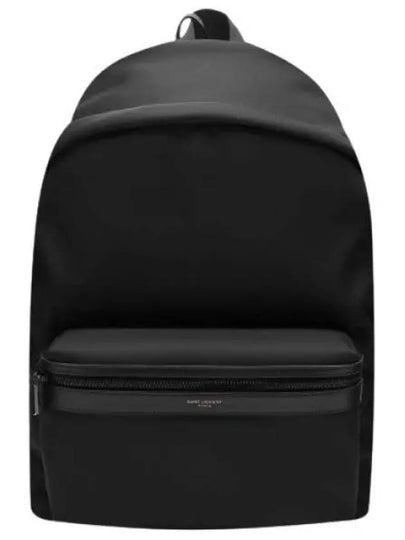 City Leather Trim Backpack Black - SAINT LAURENT - BALAAN 2