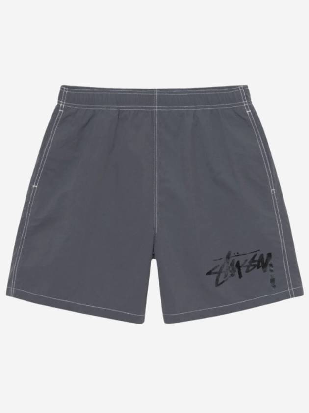 x Our Legacy Workshop Water Shorts Charcoal 313010 - STUSSY - BALAAN 1