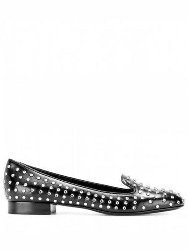 15FW Crystal Stud Loafer 404644 CPX00 1000 - SAINT LAURENT - BALAAN 1