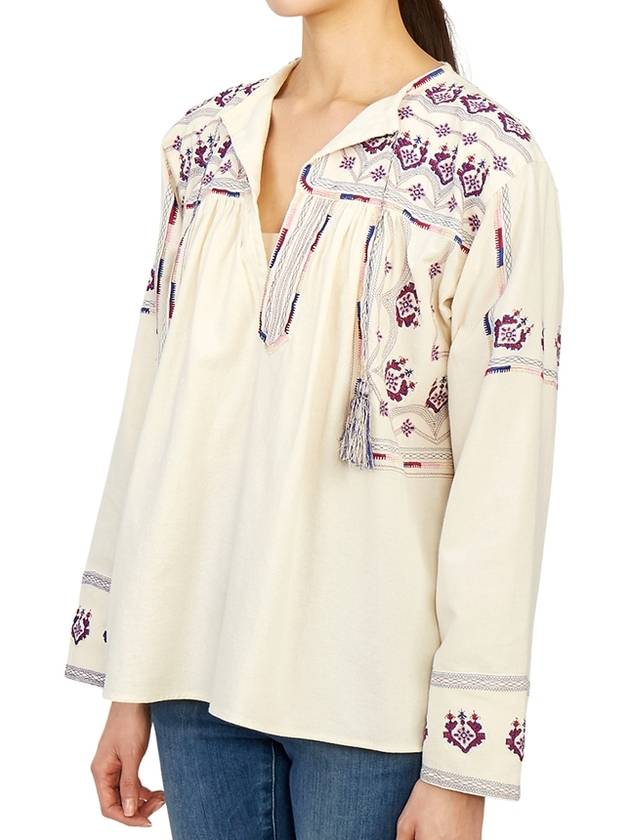 HT2231 22P041E 23EC Women s Embroidery Blouse - ISABEL MARANT - BALAAN 4