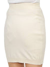 Bea Logo Knit Mini H-Line Skirt Cream - VIVIENNE WESTWOOD - BALAAN 9